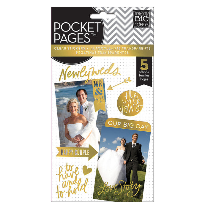 Our Big Day Clear Stickers