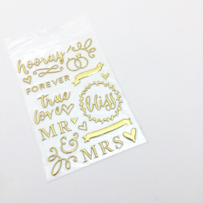 Gold Puffy Sticker