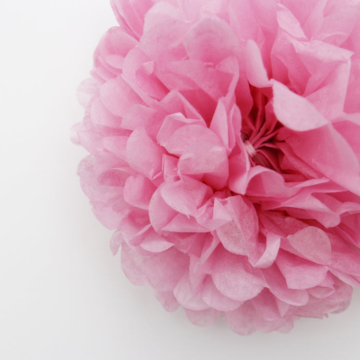 Tissue Paper Pom Pom - Light Fuchsia