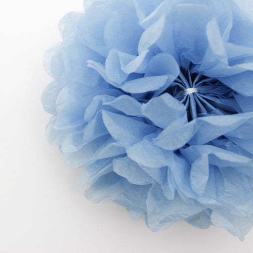 Tissue Paper Pom Pom - Sky Blue